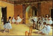 Edgar Degas Dance Foyer at the Opera painting